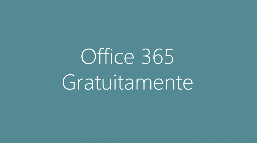 Office 365 gratuitamente