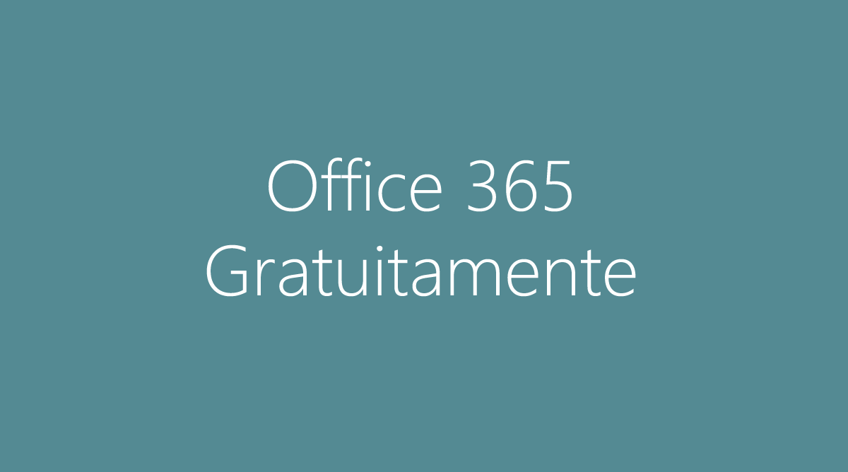 Office 365 gratuitamente